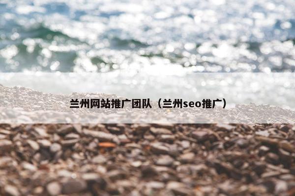 兰州网站推广团队（兰州seo推广）