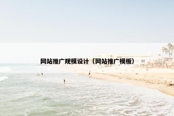 网站推广规模设计（网站推广模板）
