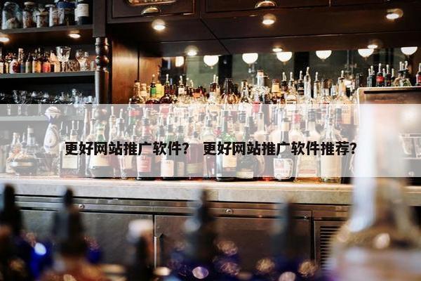 更好网站推广软件？ 更好网站推广软件推荐？