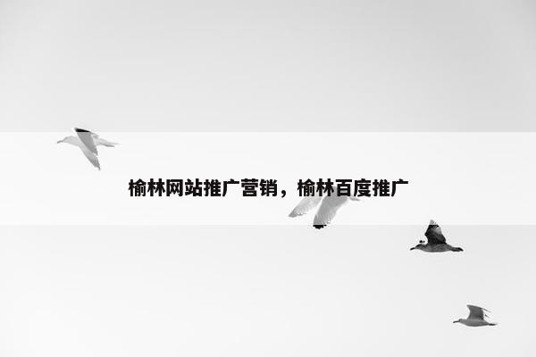 榆林网站推广营销，榆林百度推广