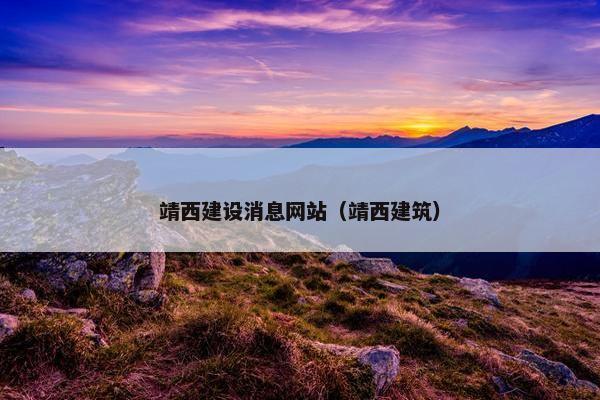 靖西建设消息网站（靖西建筑）