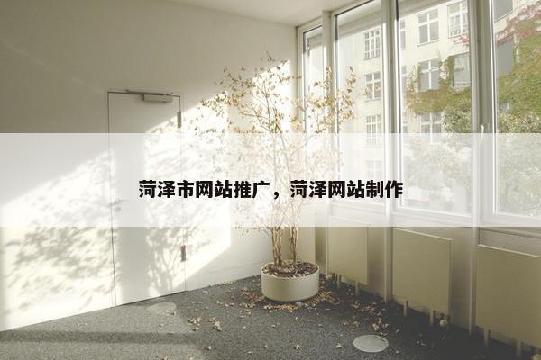 菏泽市网站推广，菏泽网站制作