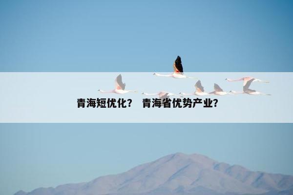 青海短优化？ 青海省优势产业？