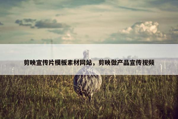 剪映宣传片模板素材网站，剪映做产品宣传视频