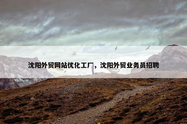 沈阳外贸网站优化工厂，沈阳外贸业务员招聘