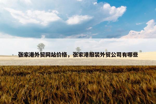 张家港外贸网站价格，张家港服装外贸公司有哪些