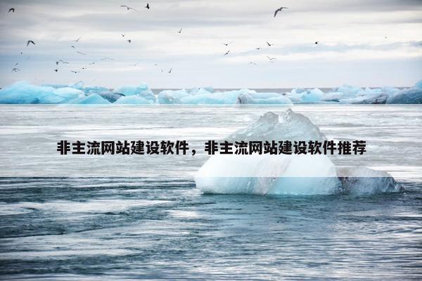 非主流网站建设软件，非主流网站建设软件推荐