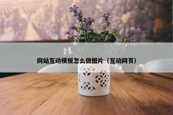 网站互动模板怎么做图片（互动网页）