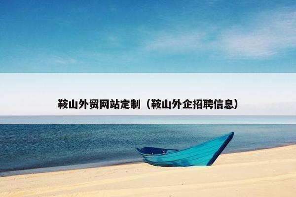 鞍山外贸网站定制（鞍山外企招聘信息）