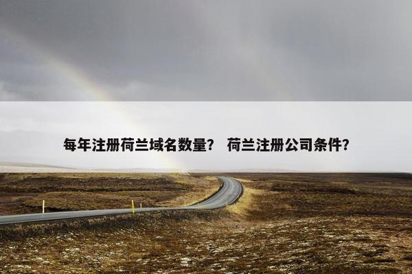 每年注册荷兰域名数量？ 荷兰注册公司条件？