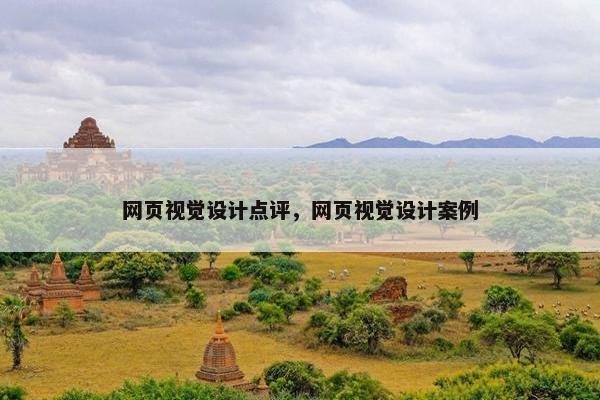 网页视觉设计点评，网页视觉设计案例