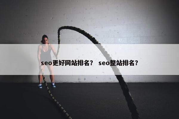 seo更好网站排名？ seo整站排名？