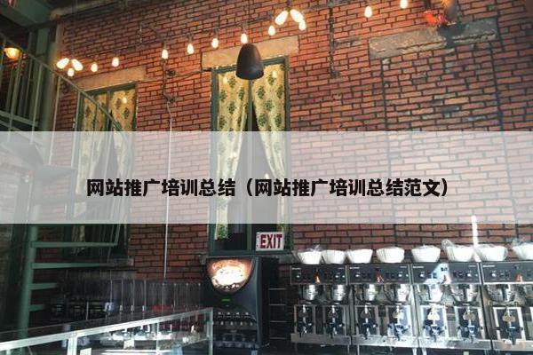 网站推广培训总结（网站推广培训总结范文）