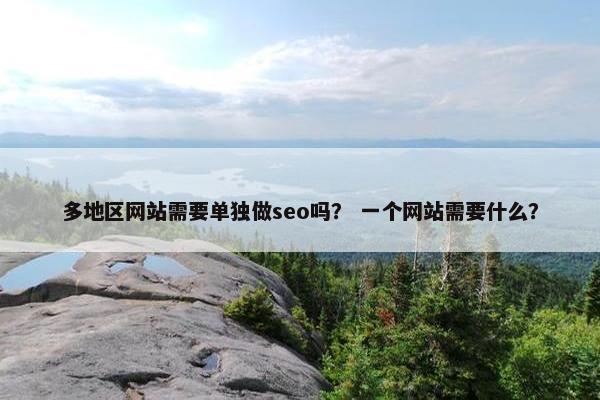 多地区网站需要单独做seo吗？ 一个网站需要什么？