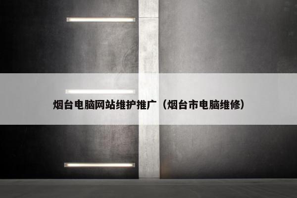 烟台电脑网站维护推广（烟台市电脑维修）
