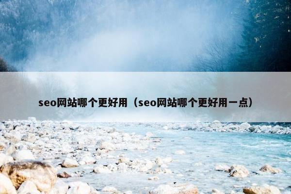 seo网站哪个更好用（seo网站哪个更好用一点）