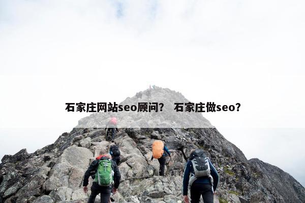 石家庄网站seo顾问？ 石家庄做seo？