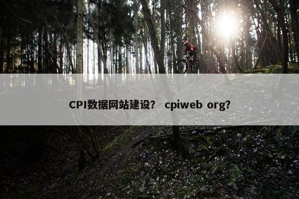 CPI数据网站建设? cpiweb org? CPI数据网站建设? cpiweb org?