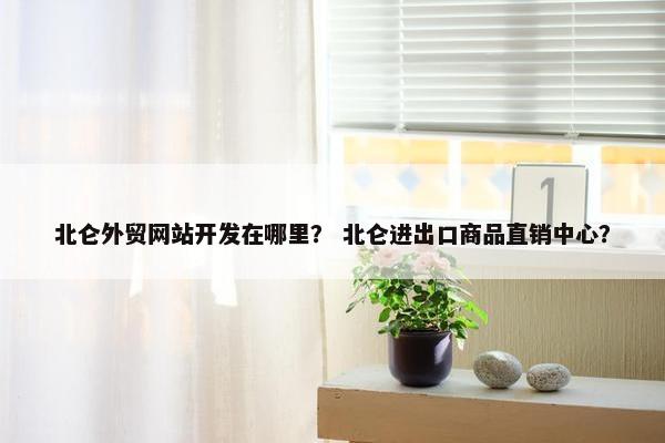 北仑外贸网站开发在哪里? 北仑进出口商品直销中心? 北仑外贸网站开发在哪里? 北仑进出口商品直销中心?