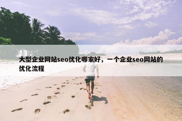 大型企业网站seo优化哪家好,一个企业seo网站的优化流程 大型企业网站seo优化哪家好,一个企业seo网站的优化流程