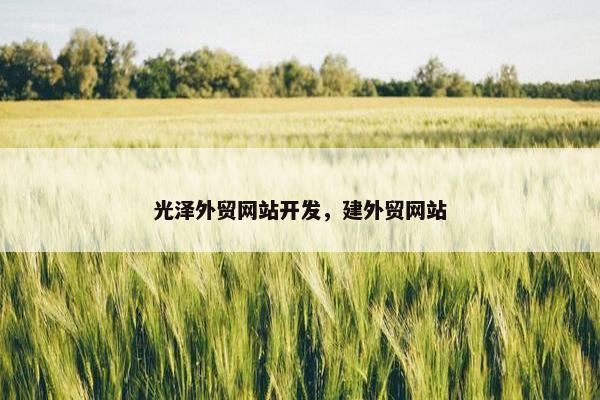 光泽外贸网站开发,建外贸网站 光泽外贸网站开发,建外贸网站