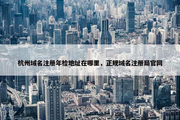 杭州域名注册年检地址在哪里,正规域名注册局官网