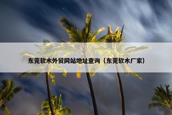 东莞软木外贸网站地址查询(东莞软木厂家)