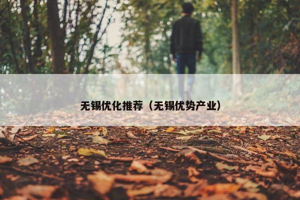 无锡优化推荐（无锡优势产业）