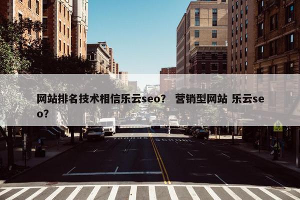网站排名技术相信乐云seo? 营销型网站 乐云seo?