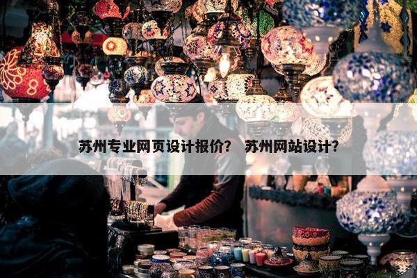 苏州专业网页设计报价? 苏州网站设计?